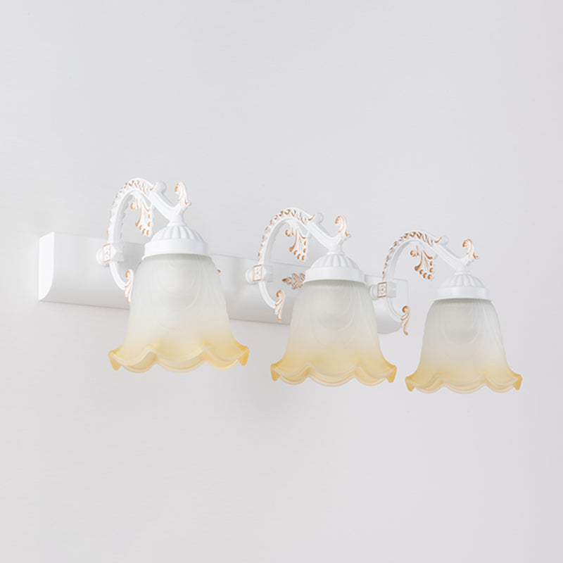 MOLTO FLOWER VASITY LIGHT LIGHT Vintage Ombre Glassato Glass Montaggio Montaggio Luce per bagno