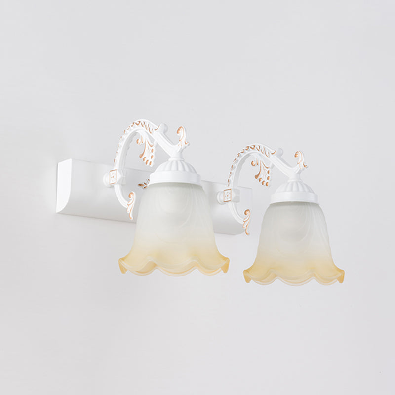 MOLTO FLOWER VASITY LIGHT LIGHT Vintage Ombre Glassato Glass Montaggio Montaggio Luce per bagno