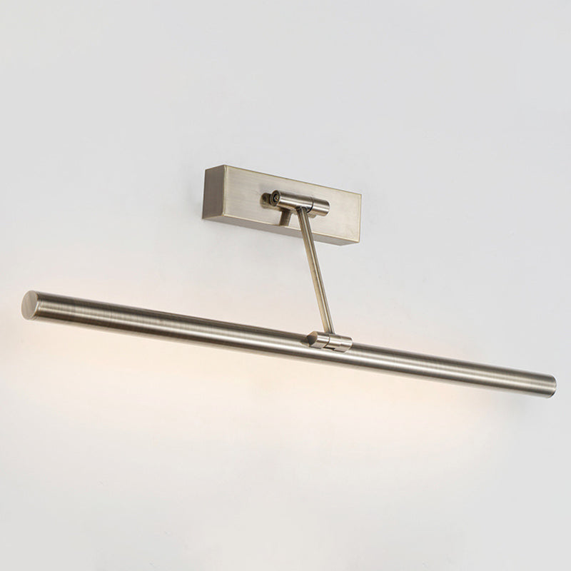 Tube LED Picture Light Minimalist Metal Bathroom Vanity Sconce Light with Swing Arm