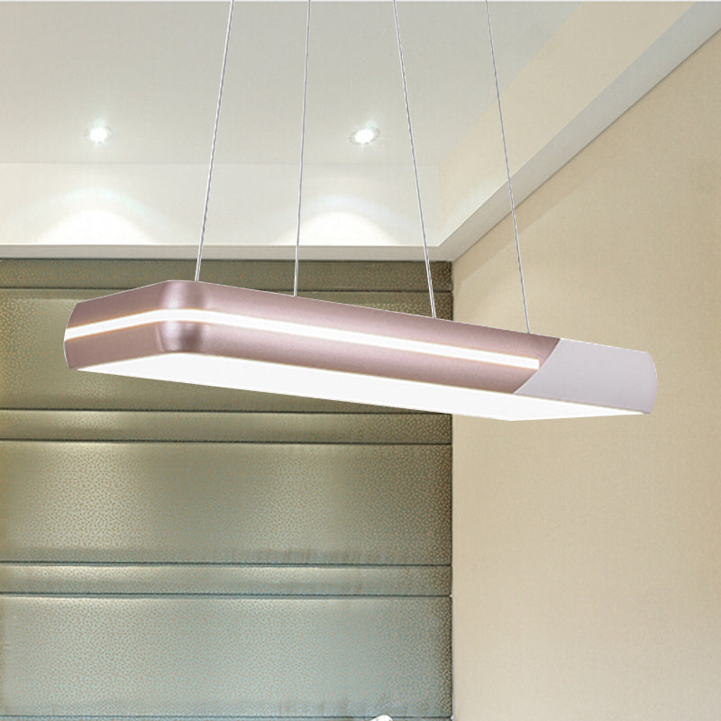 Rose Gold Ring Suspension Licht Modern Led Metal Hanging Light Farmture voor eetkamer, 18 "/19" /21,5 "/30" breed