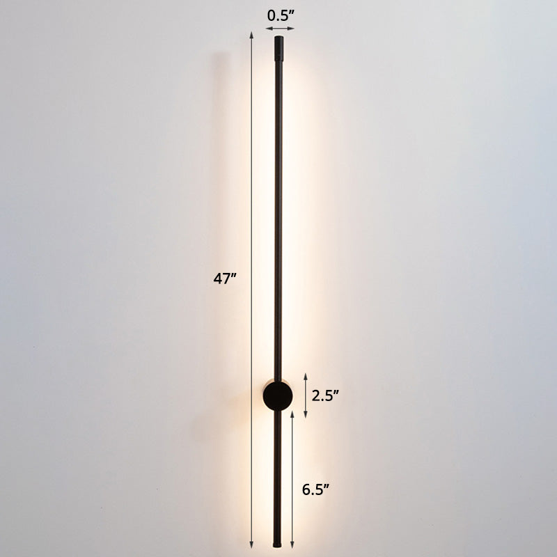 Escaleras de barra delgada lámpara de apliques de aluminio accesorio de iluminación montado en la pared LED minimalista