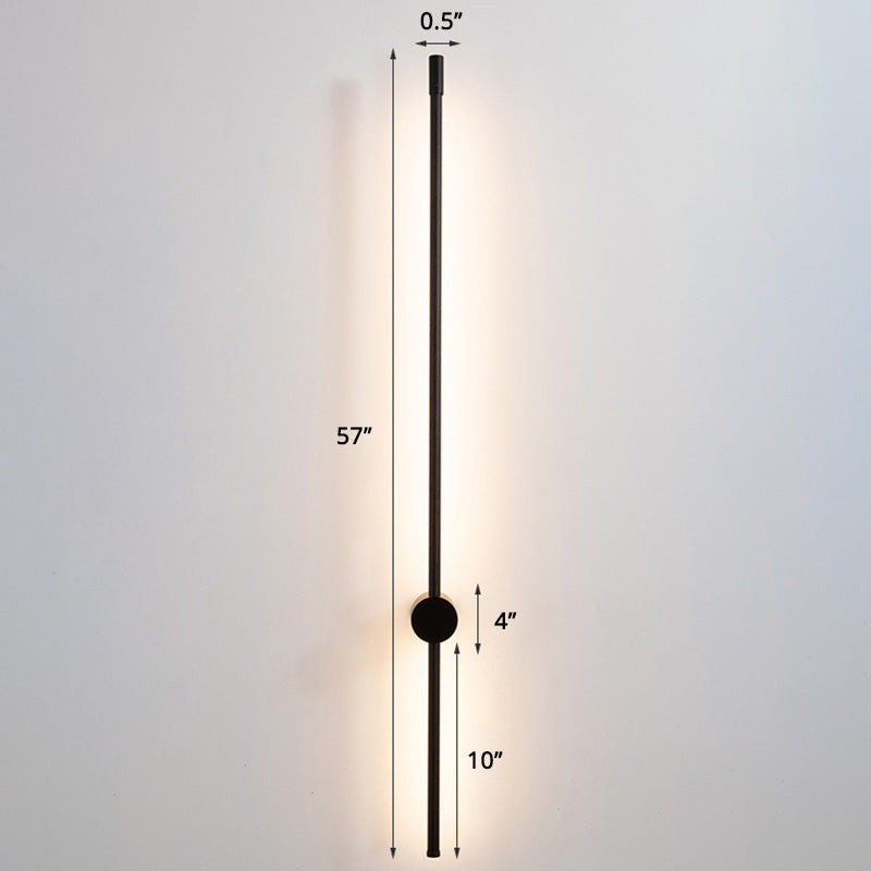 Escaleras de barra delgada lámpara de apliques de aluminio accesorio de iluminación montado en la pared LED minimalista