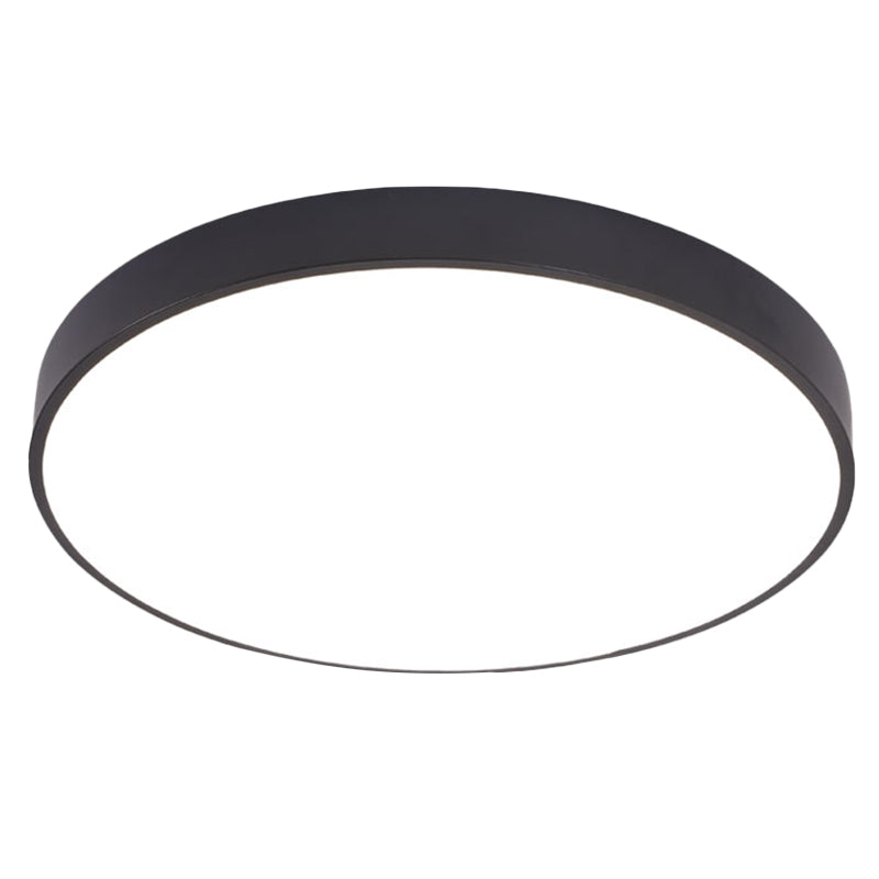 Éclairage de plafond nordique en métal d'appareil d'éclairage affleurant du couloir rond LED avec le diffuseur acrylique