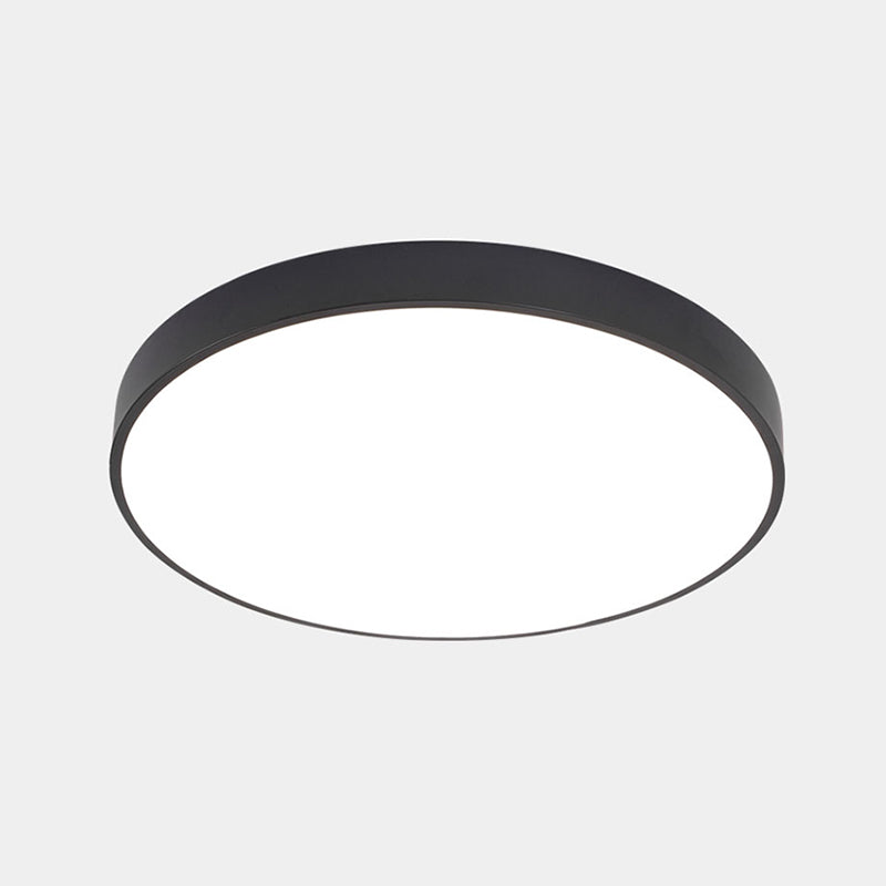 Éclairage de plafond nordique en métal d'appareil d'éclairage affleurant du couloir rond LED avec le diffuseur acrylique