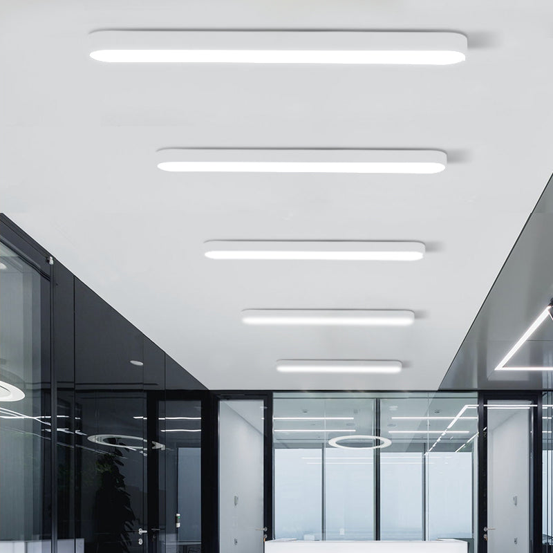Elliptische vergaderruimte plafondinbouwlamp Aluminium minimalistische LED-inbouwlamp