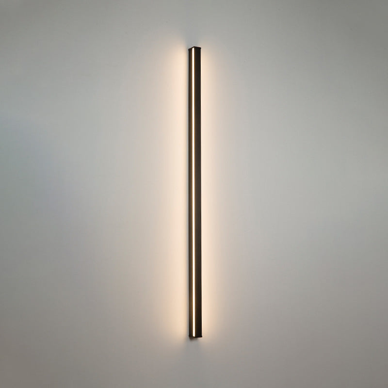 Linear Flush Mount Wall Simplicity Simplicity Hallway Metal Led Wall Light in Black
