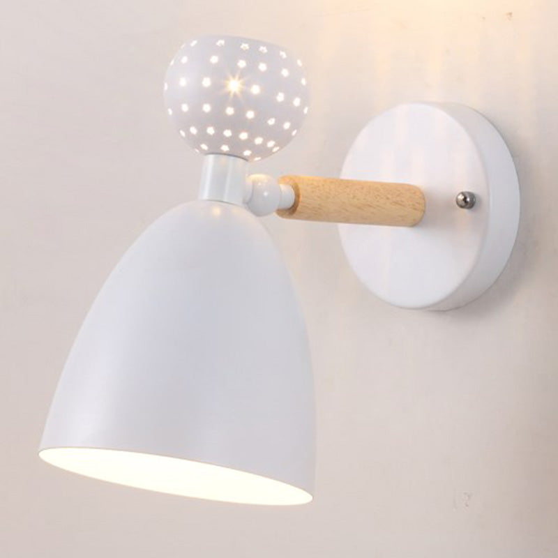 Small Rotating Reading Wall Light Nordic Metal 1 Head Living Room Wall Lamp Fixture