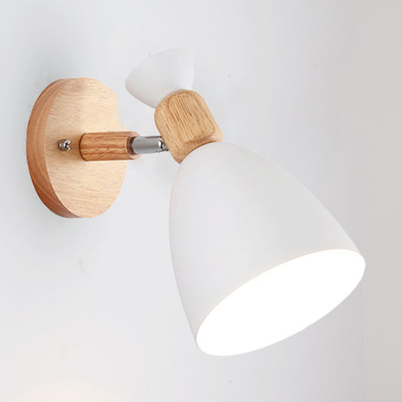 Small Rotating Reading Wall Light Nordic Metal 1 Head Living Room Wall Lamp Fixture