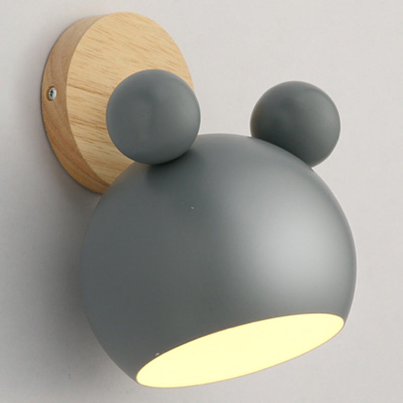 Rotatable Schatten Metall Wand montiert Lesen leichter Makkaronstil 1-Licht-Wandlampe für Schlafzimmer