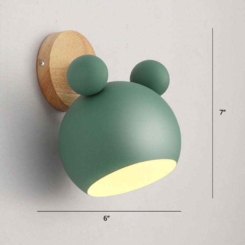 Rotatable Schatten Metall Wand montiert Lesen leichter Makkaronstil 1-Licht-Wandlampe für Schlafzimmer