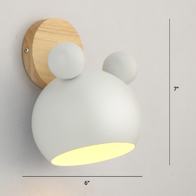 Rotatable Schatten Metall Wand montiert Lesen leichter Makkaronstil 1-Licht-Wandlampe für Schlafzimmer