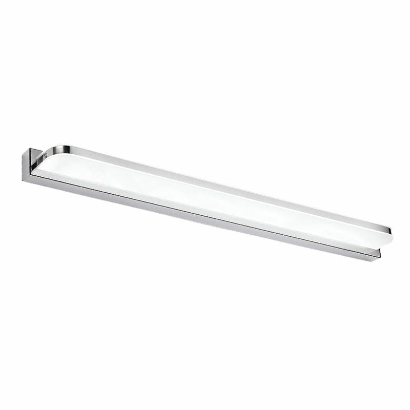 Rounded Corner Bath Bar Simplicity Stainless Steel LED Vanity Wall Light Fixture