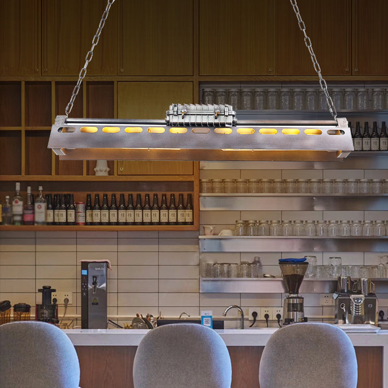 Accesorio de iluminación de la isla triangular metal estilo loft lámpara de billar de restaurante 1 cabeza