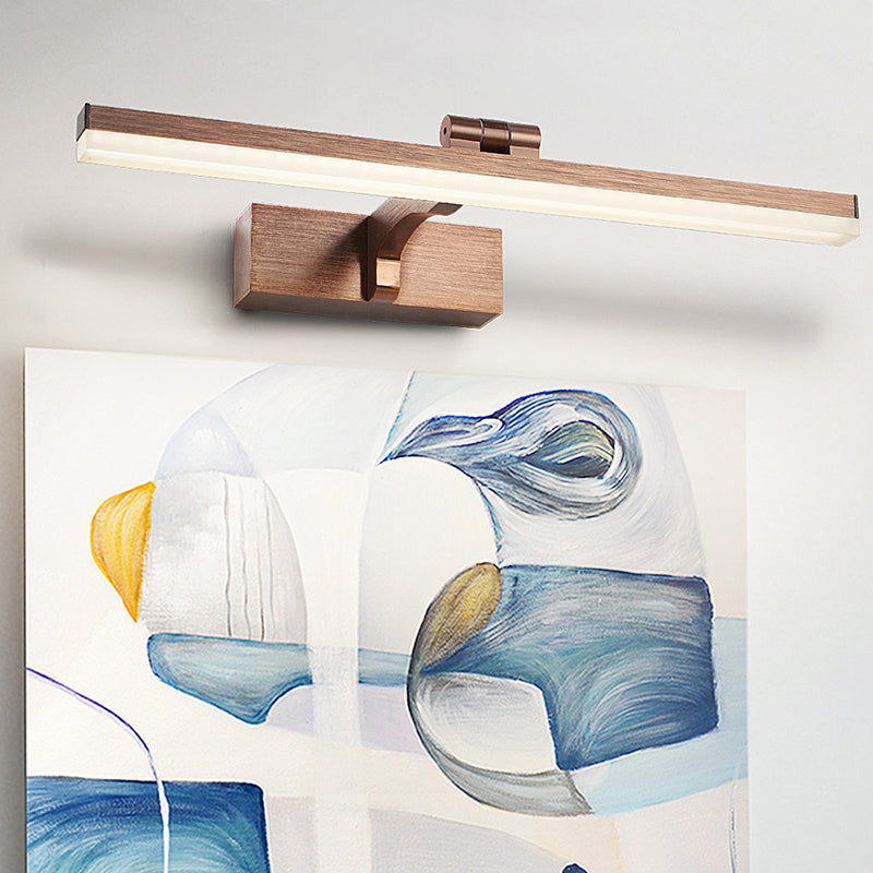 Aluminium lineare LED -Waschtischwandleuchte minimalistische schwingbare Bildlampe