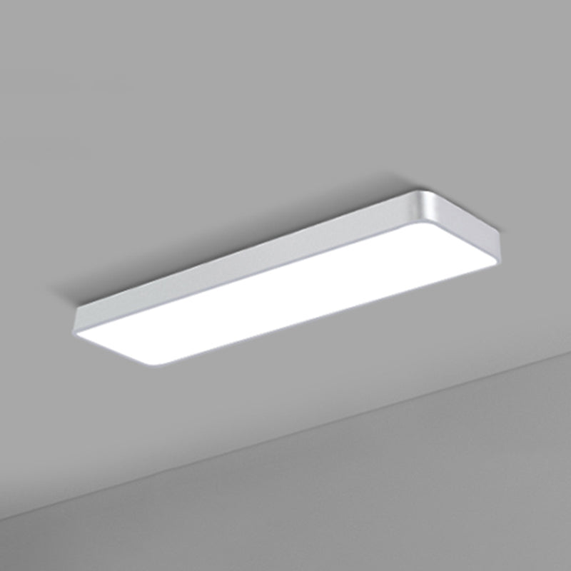 Office Ceiling Mounted Light Modern LED Flush Light with Rectangular Acrylic Shade