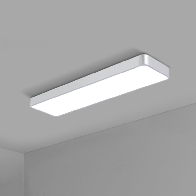 Office Ceiling Mounted Light Modern LED Flush Light with Rectangular Acrylic Shade