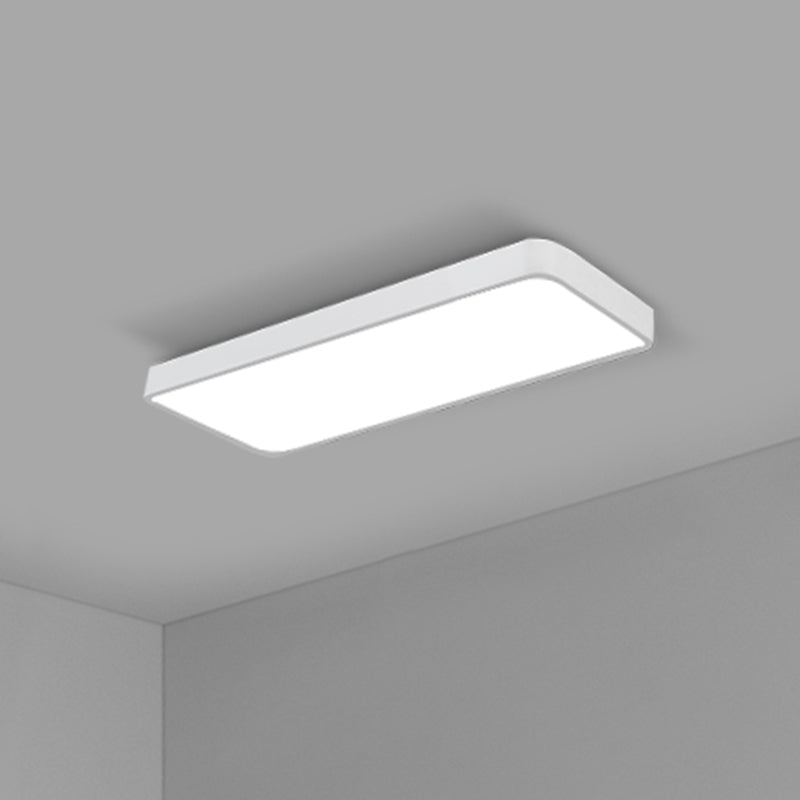 Office Ceiling Mounted Light Modern LED Flush Light with Rectangular Acrylic Shade