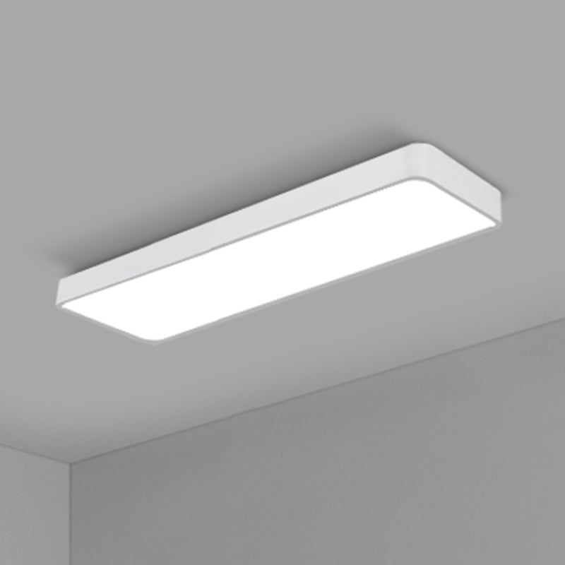 Office Ceiling Mounted Light Modern LED Flush Light with Rectangular Acrylic Shade