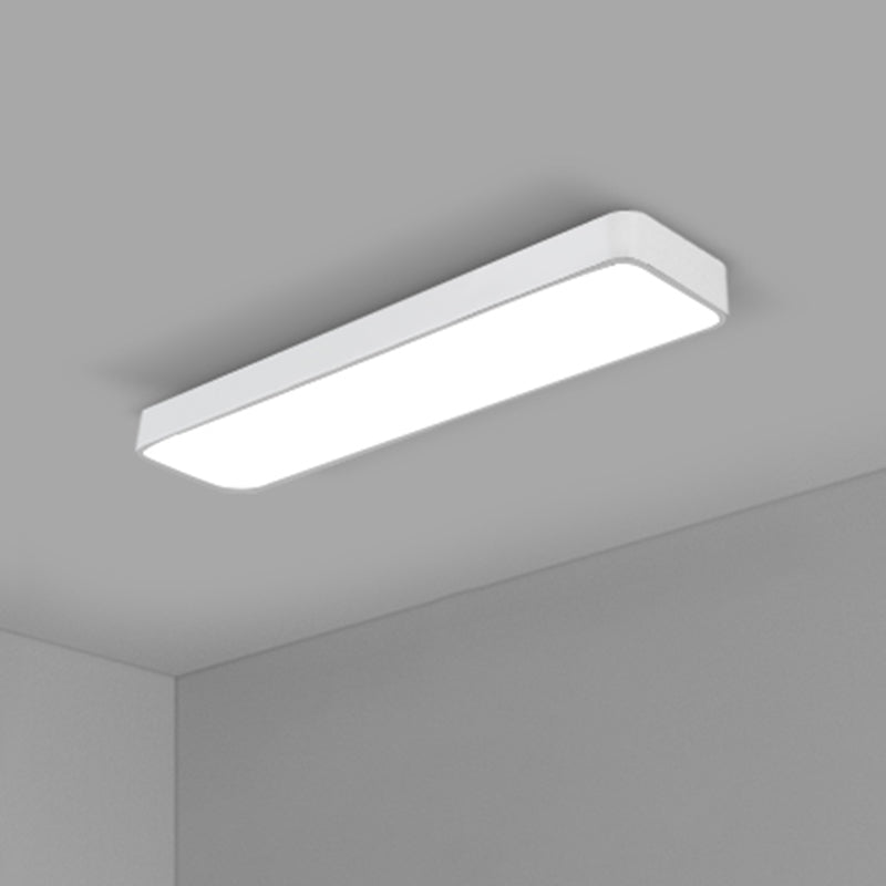 Office Ceiling Mounted Light Modern LED Flush Light with Rectangular Acrylic Shade