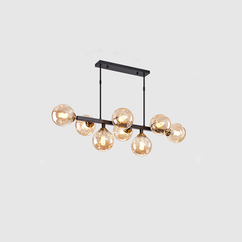 Sfera Sfolla di vetro di vetro di soffietto a mano Light Penderant Lighting for Restaurant