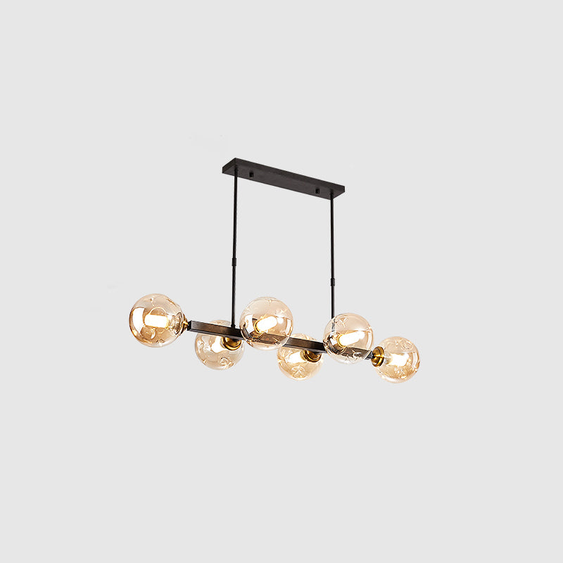 Sfera Sfolla di vetro di vetro di soffietto a mano Light Penderant Lighting for Restaurant