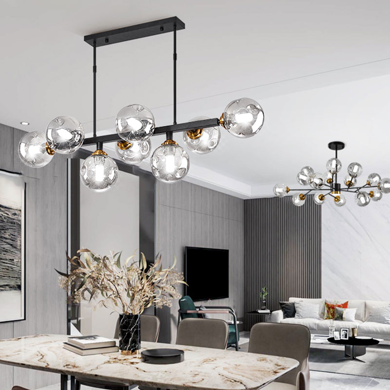 Sfera Sfolla di vetro di vetro di soffietto a mano Light Penderant Lighting for Restaurant