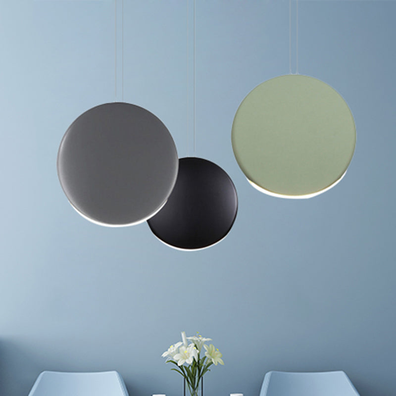 Round Cluster Pendant Light Post Modern Resin 3/4/5 Lights Black-Grey-Green Multi Light Pendant in Warm/White Light