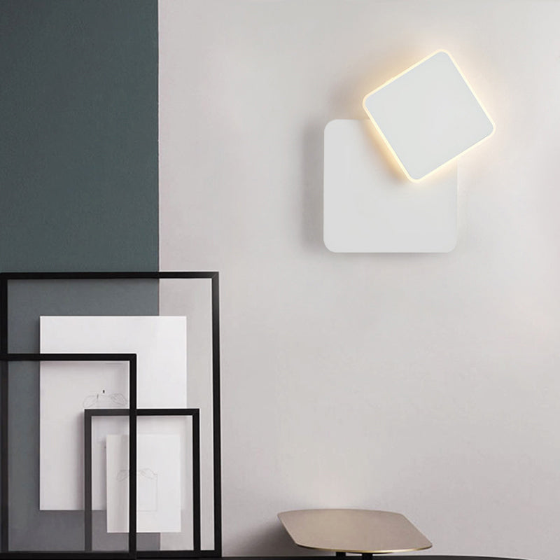 Beweegbare geometrische sconce licht minimalistisch metaal woonkamer led wandverlichting armatuur