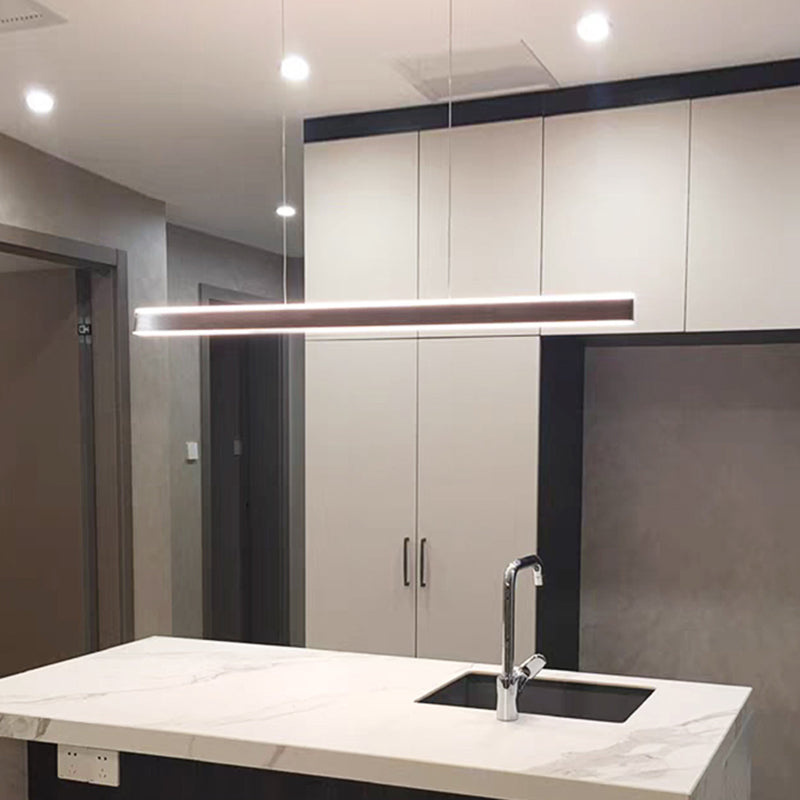 Triangular Pole Shaped Island Light Simple Aluminum LED Hanging Lamp for Restaurant