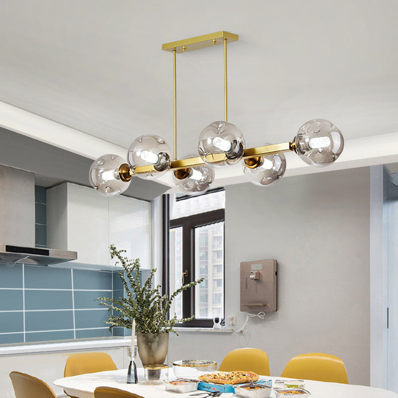 Bubbles Restaurant Island Pendant Light Glass Postmodernism Hanging Light Fixture