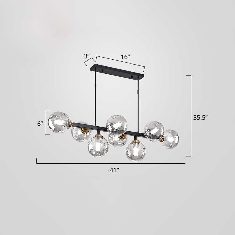 Bubbles Restaurant Island Pendant Light Glass Postmodernism Hanging Light Fixture