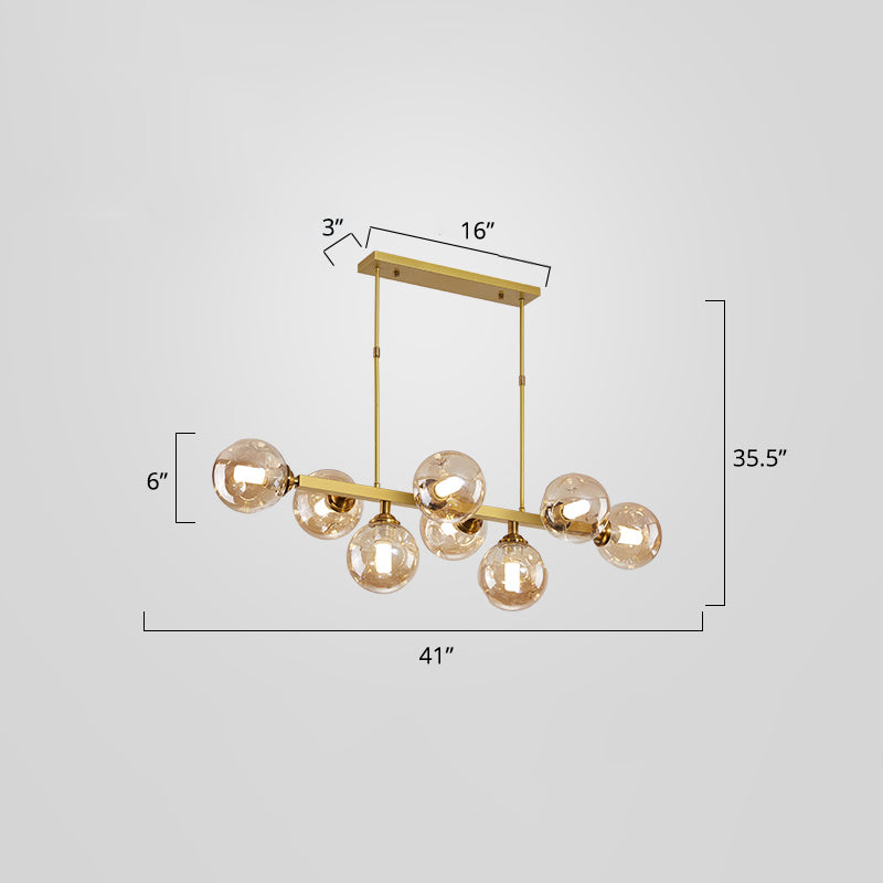 Bubbles Restaurant Island Pendant Light Glass Postmodernism Hanging Light Fixture