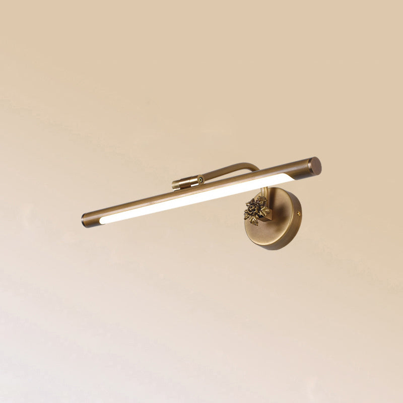 Adjustable Tube Bath Vanity Mirror Light Vintage Metal LED Wall Mount Light Fixture