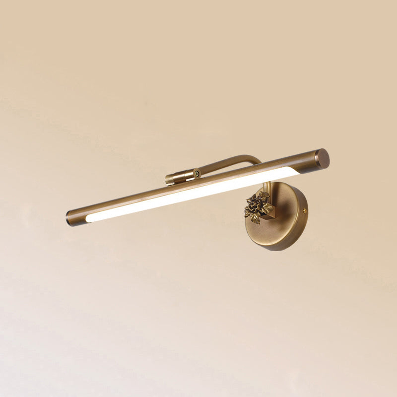 Adjustable Tube Bath Vanity Mirror Light Vintage Metal LED Wall Mount Light Fixture