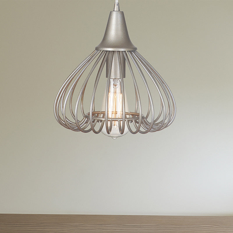 Kit di luce sospesa in gabbia Kit tradizionale in metallo tradizionale 1 illuminazione a sospensione in oro chiaro