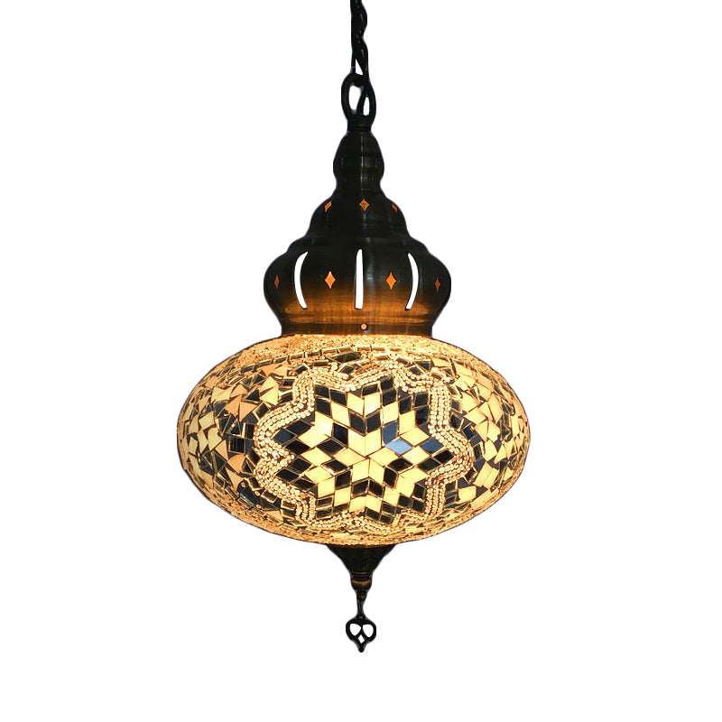 Sferische plafondlamp Vintage Wit/rood/blauw glas 1/5 bollen Hanglampje Lamp voor koffiehuis