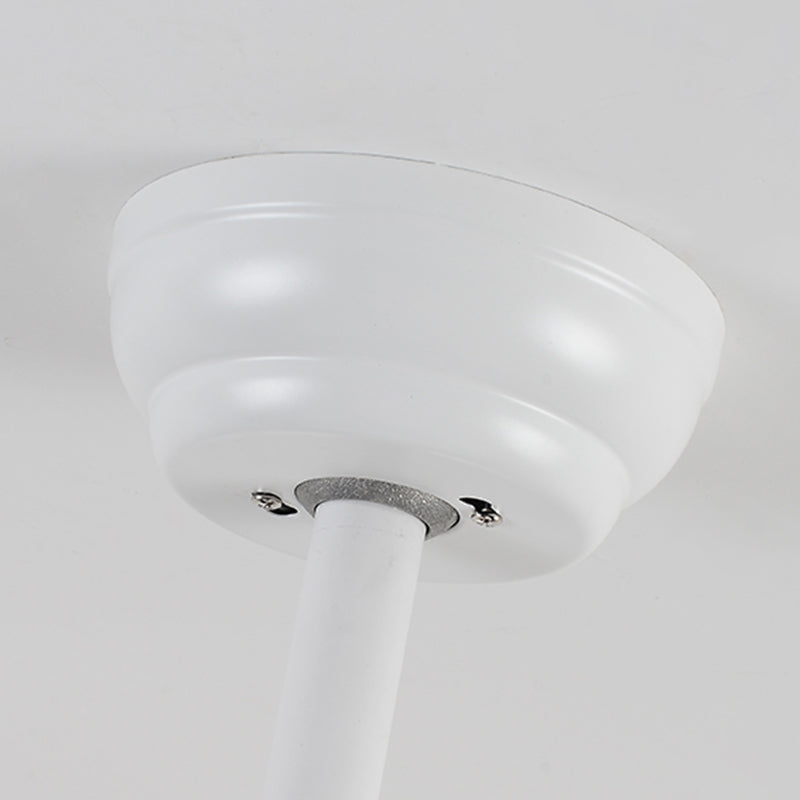 43 "W rund Esszimmer Hanging Lüfterleuchte Acryl-LED Nordic Semi Flush Lampe mit 3-Blatt und Fernbedienung