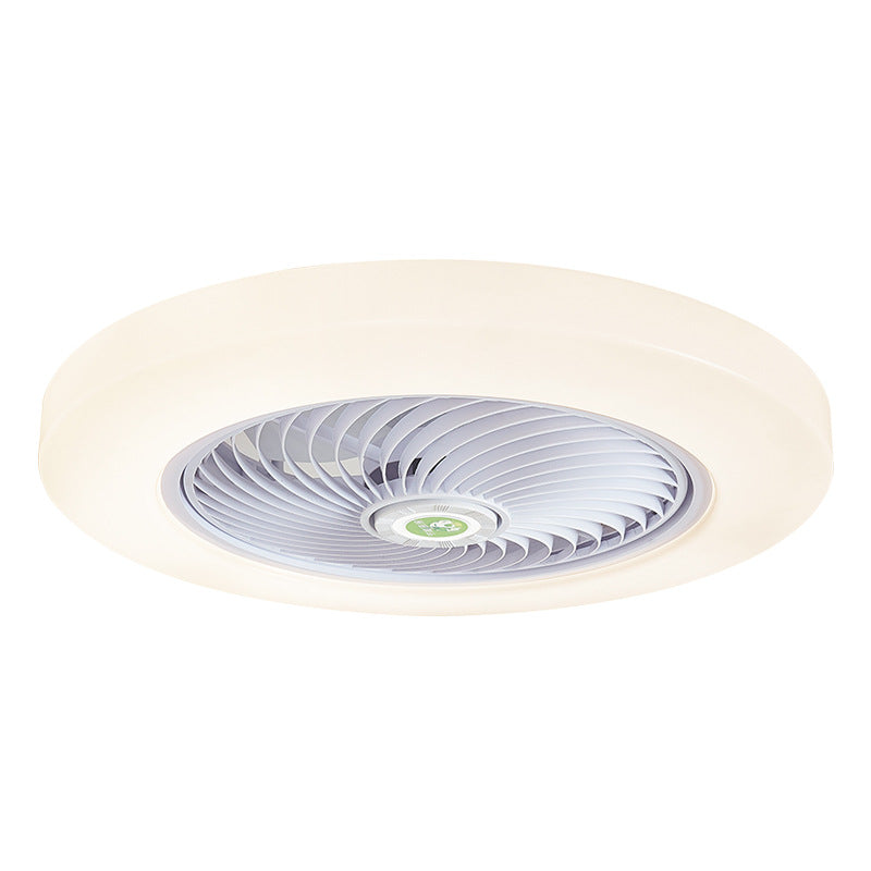 21 "breite runde Acryl Deckenlüfter Leuchten Leuchten Makkaron -LED -Halbblüten mit Fernbedienung und 5 Klingen
