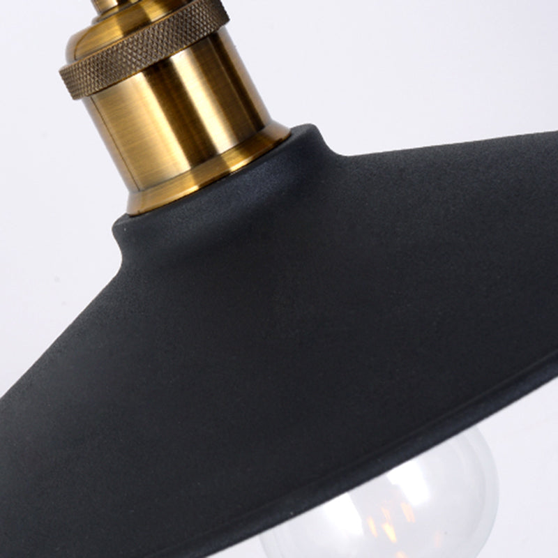 Lampada da lettura a larga lettura a larga luce industriale Matte Black Metal Light con braccio di equilibrio