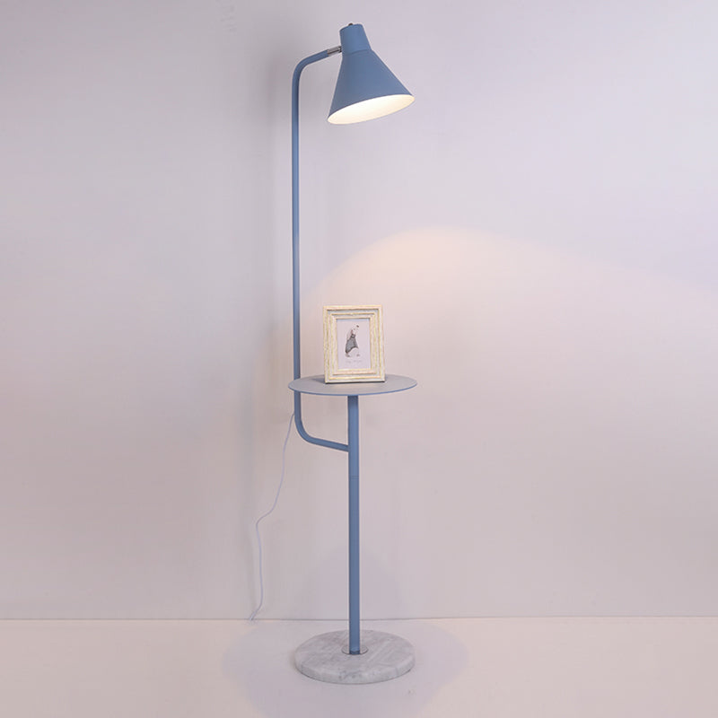 MACARON 1-BULB FACHE BODENLICHE LICHTELBRECHTE RETATABLE STANDSBEHALTE MIT METALLE SCHAFTEN