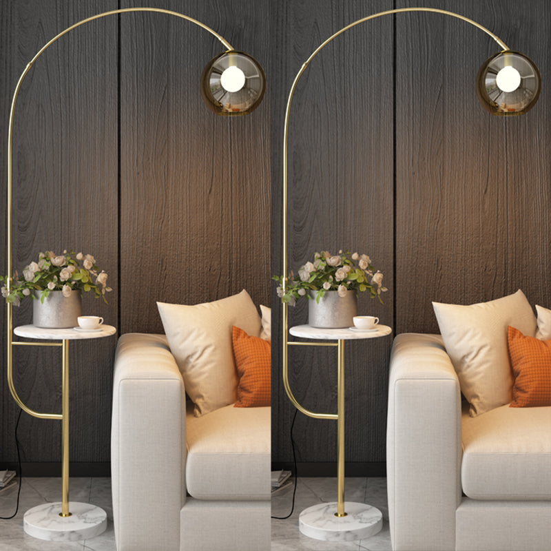 Coda de pesca Lámpara de estar de pie Metal Single Postmodern Bande