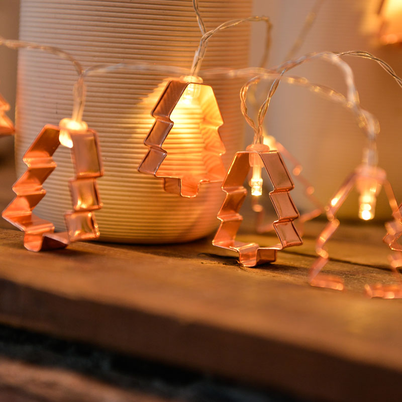 Metallic Hollowed LED Fairy Lighting Decorative Silver Battery String Light for Bedroom