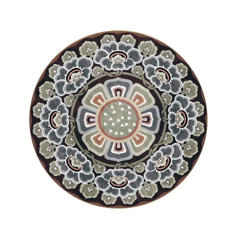 Tapis de décoration marocaine Fleur multi-couleurs Tapis intérieur Indoor Polypropylène Animal Arever la zone de soins faciles