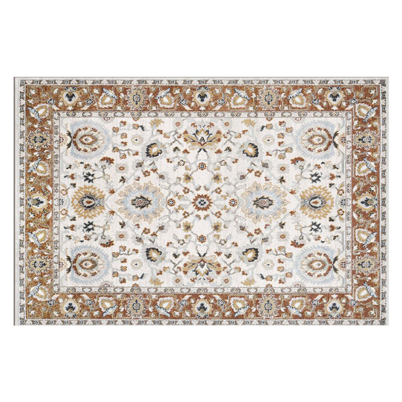 Tapis à imprimé géométrique multi-couleurs mélange de coton mélange oriental tapis intérieur non glissement