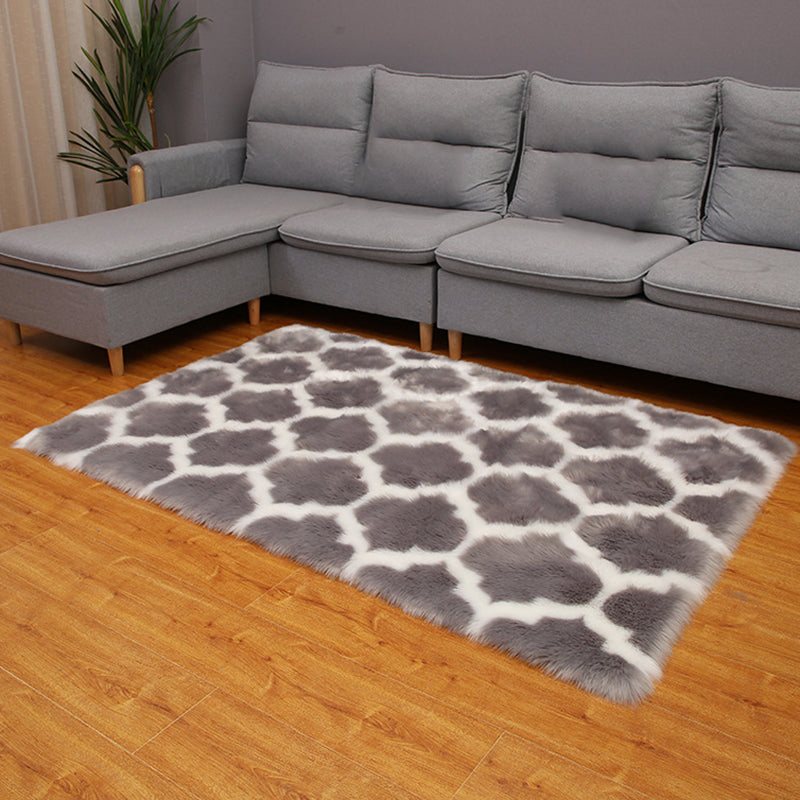 Tappeto da soggiorno scandinavo Multi-color area stampato area tappeto soffice tappeto interno resistente alle macchie