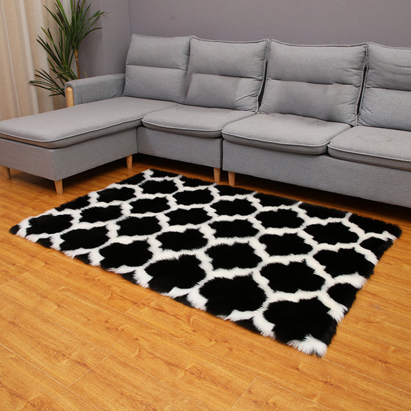 Tappeto da soggiorno scandinavo Multi-color area stampato area tappeto soffice tappeto interno resistente alle macchie