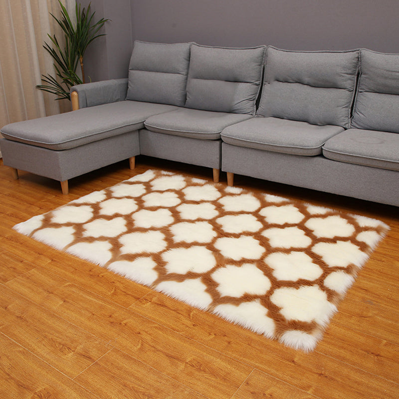 Tappeto da soggiorno scandinavo Multi-color area stampato area tappeto soffice tappeto interno resistente alle macchie
