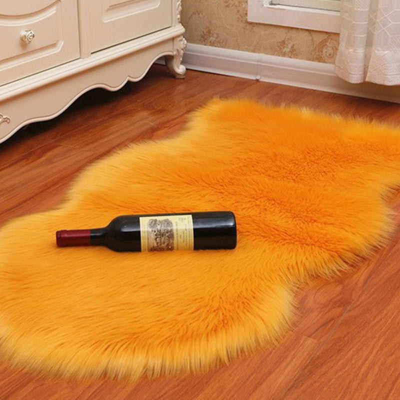 Multi-Color Solid Color Rug Fuzzy Casual Indoor Rug Anti-Slip Backing Pet Friendly Washable Area Carpet for Bedroom