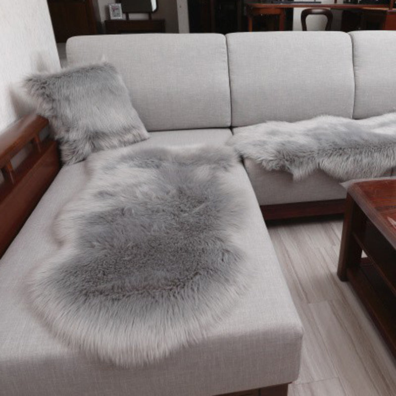 Multi-Color Solid Color Rug Fuzzy Casual Indoor Rug Anti-Slip Backing Pet Friendly Washable Area Carpet for Bedroom