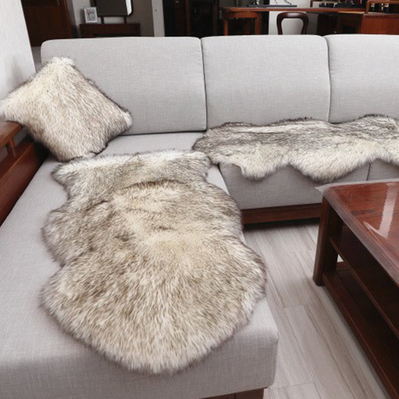Multi-Color Solid Color Rug Fuzzy Casual Indoor Rug Anti-Slip Backing Pet Friendly Washable Area Carpet for Bedroom